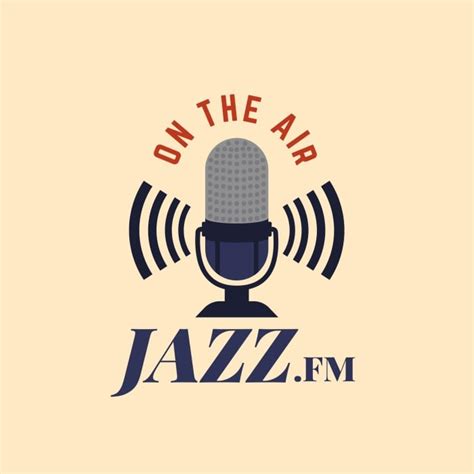 Customize for free this Flat Vintage Jazz Radio Station Logo template