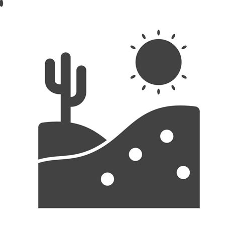 Desert Glyph Black Icon 8312005 Vector Art at Vecteezy