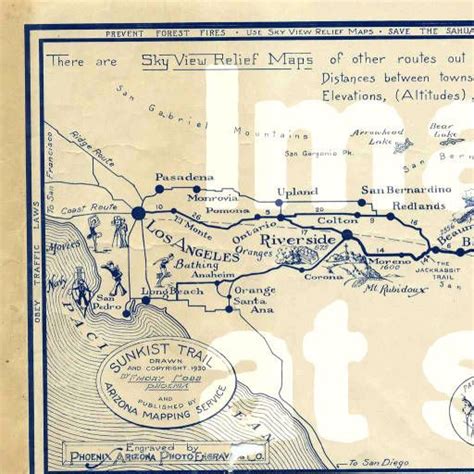 Sunkist Trail :: Sharlot Hall Museum Map Collection | Sky view, Forest ...