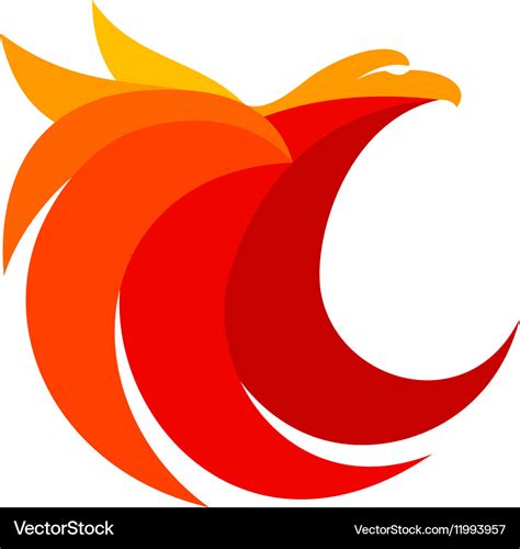 Eagle abstract logo design Royalty Free Vector Image