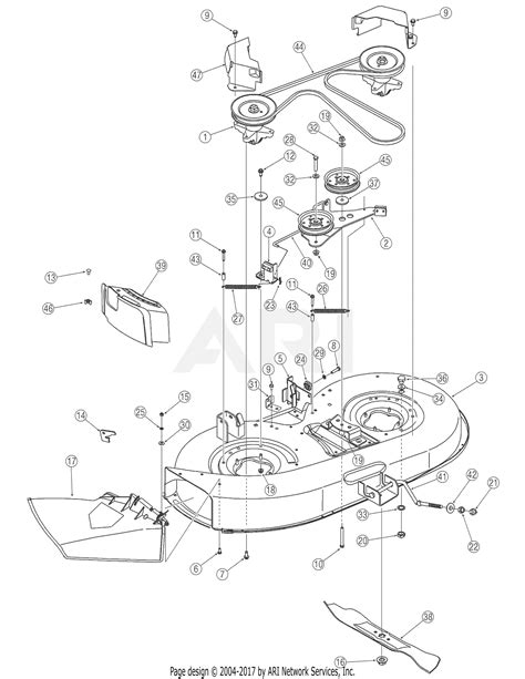 Troy Bilt Bronco Riding Mower Belt Diagram