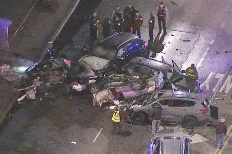 2 dead, 16 injured after stolen car causes horrific pile up in Chicago