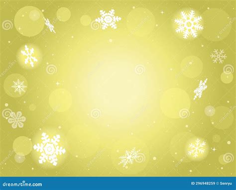 Background with Snowflakes and Glowing Particles Stock Illustration - Illustration of clip ...