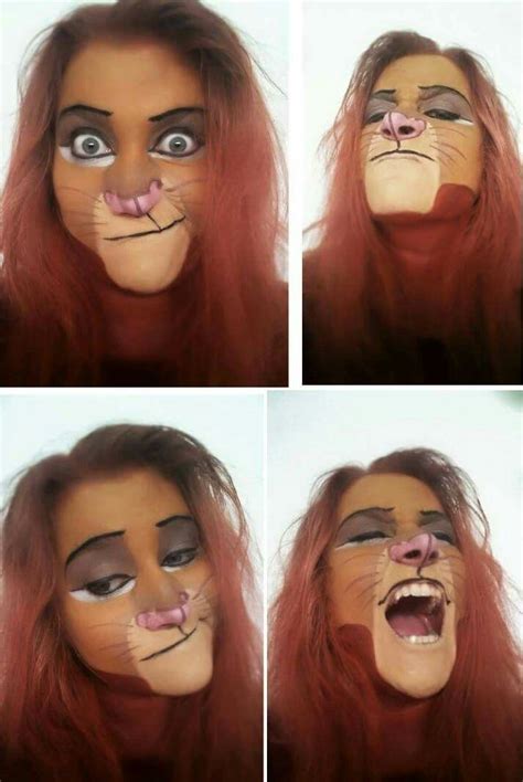 Simba Face paint Lion King | Halloween makeup looks, Halloween costumes makeup, Halloween carnival