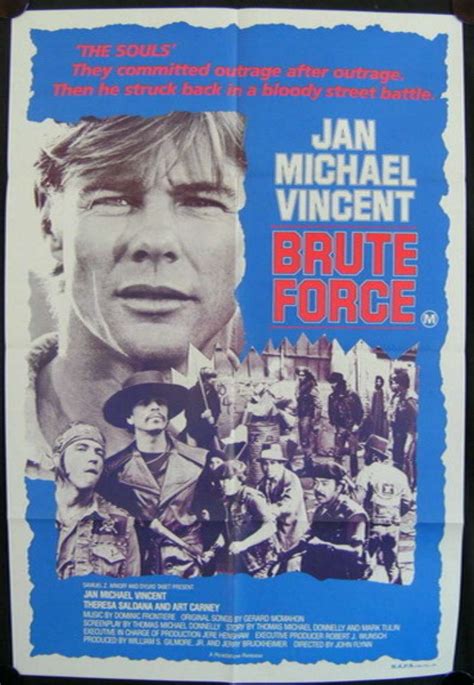 All About Movies - Brute Force Movie Poster Original One Sheet 1980 Jan Michael Vincent Gang Warfare