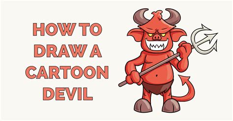 How To Draw A Cartoon Devil Really Easy Drawing Tutorial | The Best ...