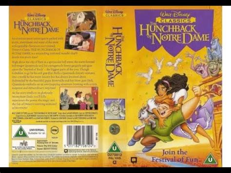 Original VHS Opening and Closing to The Hunchback of Notre Dame UK VHS ...