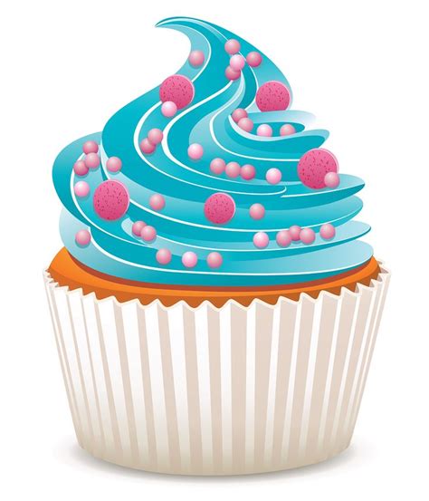 Imagen relacionada | Cupcake pictures, Cupcake clipart, Blue cupcakes