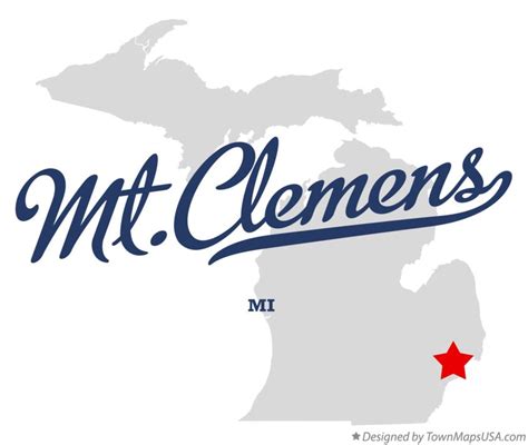 Map of Mt.Clemens, MI, Michigan