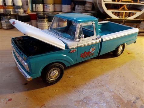 1965 Ford Custom Cab Pickup Truck -- Plastic Model Vehicle Kit -- 1/25 Scale -- #1234 pictures ...