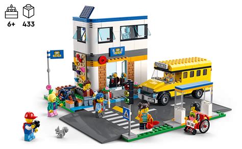 LEGO City School Day 60329 Building Kit; Toy School Playset with 2 LEGO ...