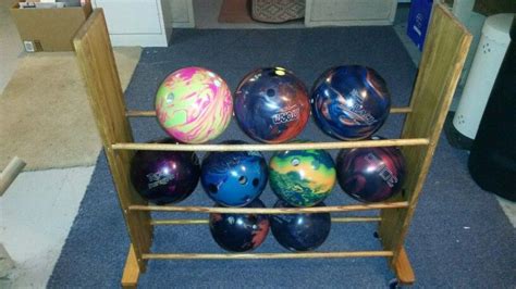 Bowling Ball rack | Bowling ball, Crafts, Bowling