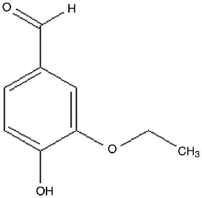 Chemical structure of ethyl vanillin. | Download Scientific Diagram