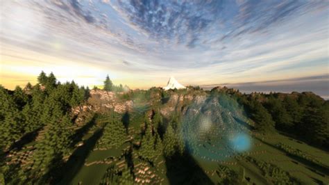 Sunset mountain Minecraft Map