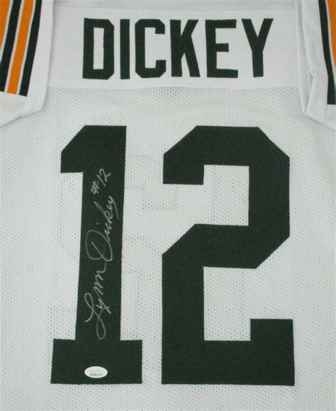 Packers LYNN DICKEY Signed White Away Custom Replica Jersey AUTO - GBP HOF 1992 | eBay