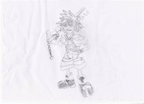 KH Sora With Keyblade (old) by crimsonphoenix01 on DeviantArt