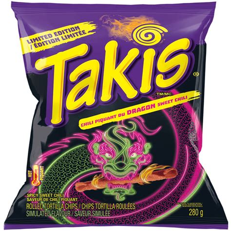 Takis Dragon Intense Spicy Sweet Chili Rolled Tortilla Chips - 90g Bag