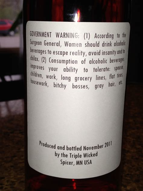 Government Warning Label For Alcohol - Best Label Ideas 2019