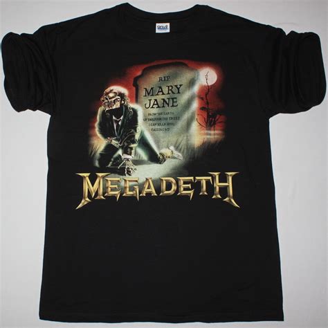 MEGADETH MARY JANE ’88 NEW BLACK T-SHIRT