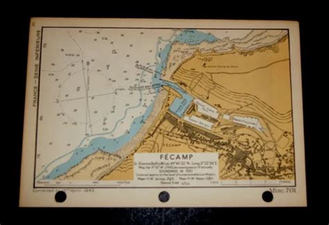 SALE - FECAMP France D-Day Invasion Planning - Rare Vintage WW2 Map 1943 £4.99 - PicClick UK