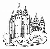 Kirtland Temple Coloring Page Pages sketch template