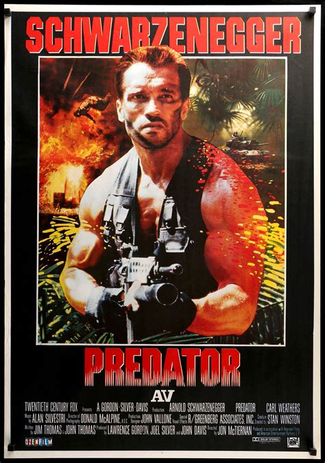 Predator (1987) Original Turkish Movie Poster - Original Film Art ...