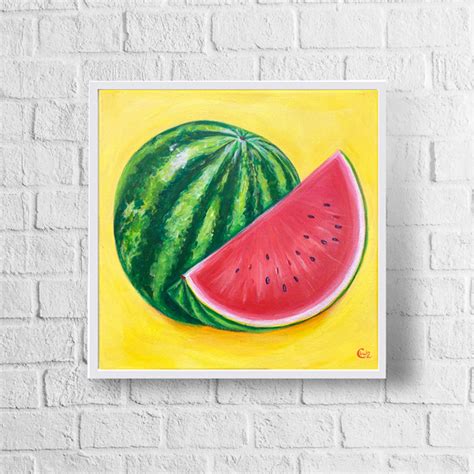 Watermelon Art Print - Chelzart