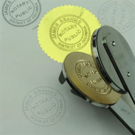 Desktop Embossing Seal Stamp Machine,Corporate Office Notary Handheld ...