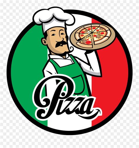 Pizza Delivery Italian Cuisine Chef - Cartoon Chef Pizza Logo Clipart ...