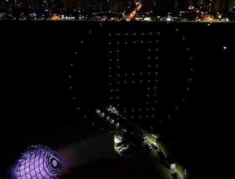 LED light Drone (Night) FLASHING Show for Special Events - Streets United