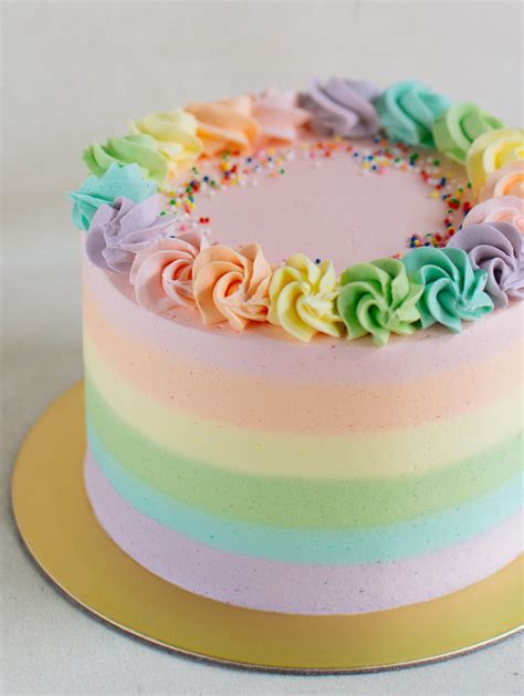 Edith Patisserie | Pastel rainbow cake, Rainbow birthday cake, Pastel cakes