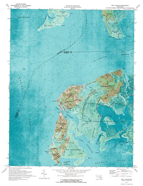 Deal Island topographic map 1:24,000 scale, Maryland