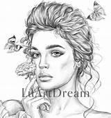 Muse Coloring Page Digital Download Illustration PDF JPG  Etsy sketch template