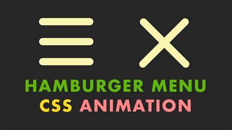 Hamburger Menu Button Animation Using Html And Css Hamburger | Images and Photos finder