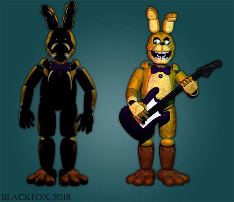 Springbonnie | Model by BlackiieFimose on DeviantArt