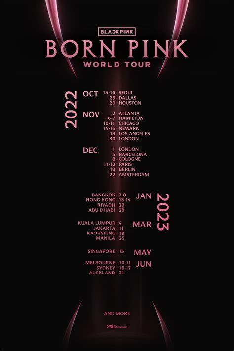 Lịch trình BORN PINK world tour của BLACKPINK: Lần này thực sự là vòng ...