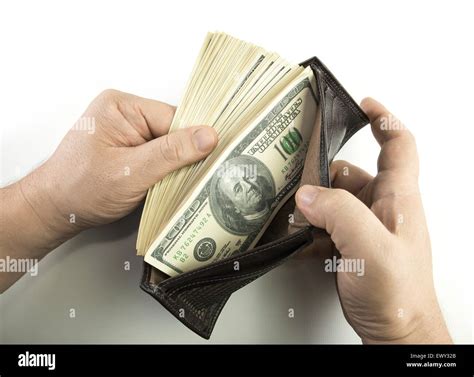 Opening the wallet full of money Stock Photo: 84802995 - Alamy