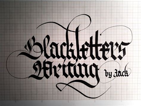 Blackletter Poster | Flickr - Photo Sharing! Gothic Lettering, Tattoo ...