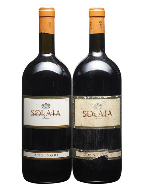 Antinori, Solaia 1998 & 1999, Antinori, Solaia1998Badly bin-soiled ...