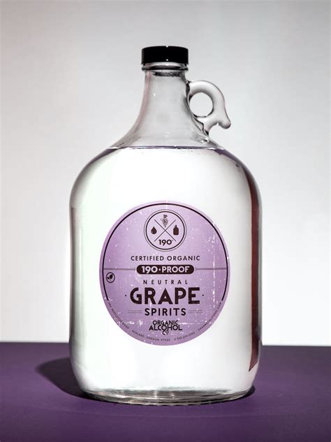 Organic Grape Alcohol, 1-Gallon (Required Federal Excise Tax INCLUDED ...