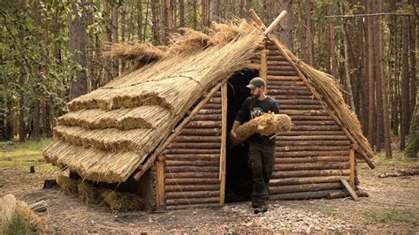 Building a Medieval House | 10 Day Bushcraft Shelter Build - Camping