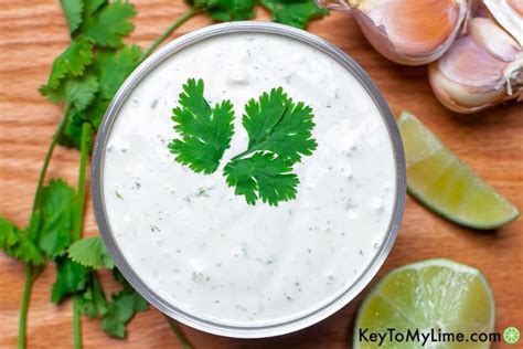 6-Ingredient Cilantro Garlic Sauce (Pollo Tropical Copycat) Key To My Lime