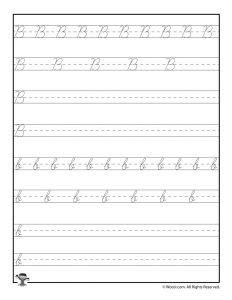 Cursive Writing Practice Worksheets | Woo! Jr. Kids Activities