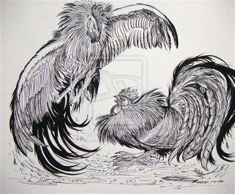 Roosters Fighting Large by HouseofChabrier on deviantART | Rooster ...