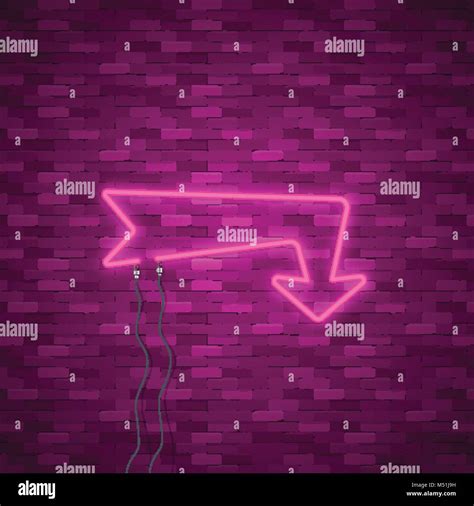 Neon Arrow Sign Stock Vector Image & Art - Alamy