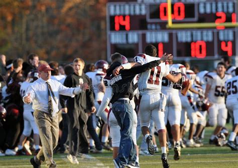 High School Football Celebration Editorial Stock Image - Image of ...