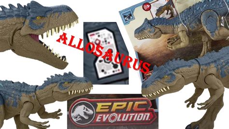 new Jurassic world epic Evolution ruthless Rampage Allosaurus toy - YouTube