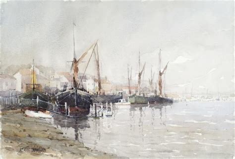 Alwyn Crawshaw - Reflections, Maldon, Essex W.COL | Marine art ...