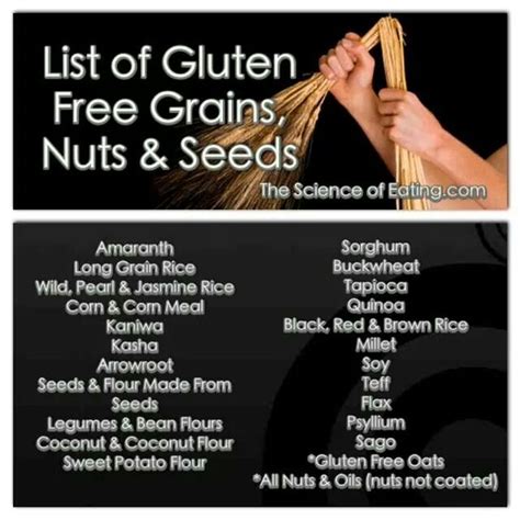 List of gluten free grains | Foods with gluten, Gluten free grains, Gluten free oats