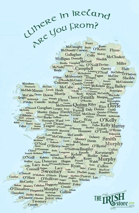 Popular Irish Surnames, Their Origin and Coat of Arms in 2020 | Irish surnames, Irish genealogy ...